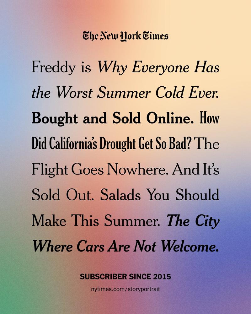 New York Time Story Portrait